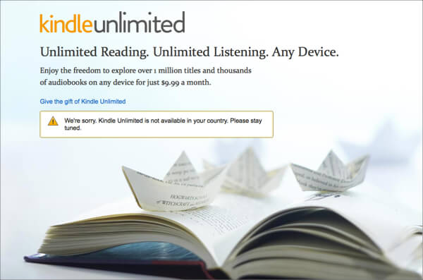 Kindle Unlimitedのトップベージ